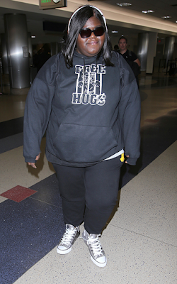 Gabby Sidibe Lose Weight2 Actress Gabourey Sidibe spotted at the airport looking slimmer than before (photos)