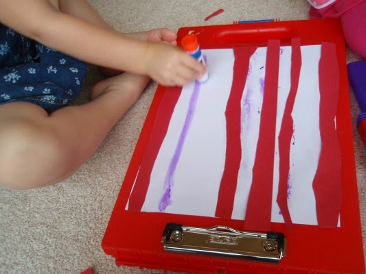 preschool flag craft and math activity