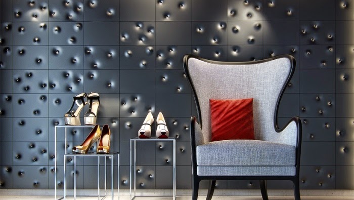 3D wall panels design for modern studio 3D wall panels design for modern studio