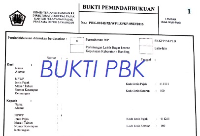 Cara Pemindahbukuan Pbk Pajak Terbaru Kedywibowo Com