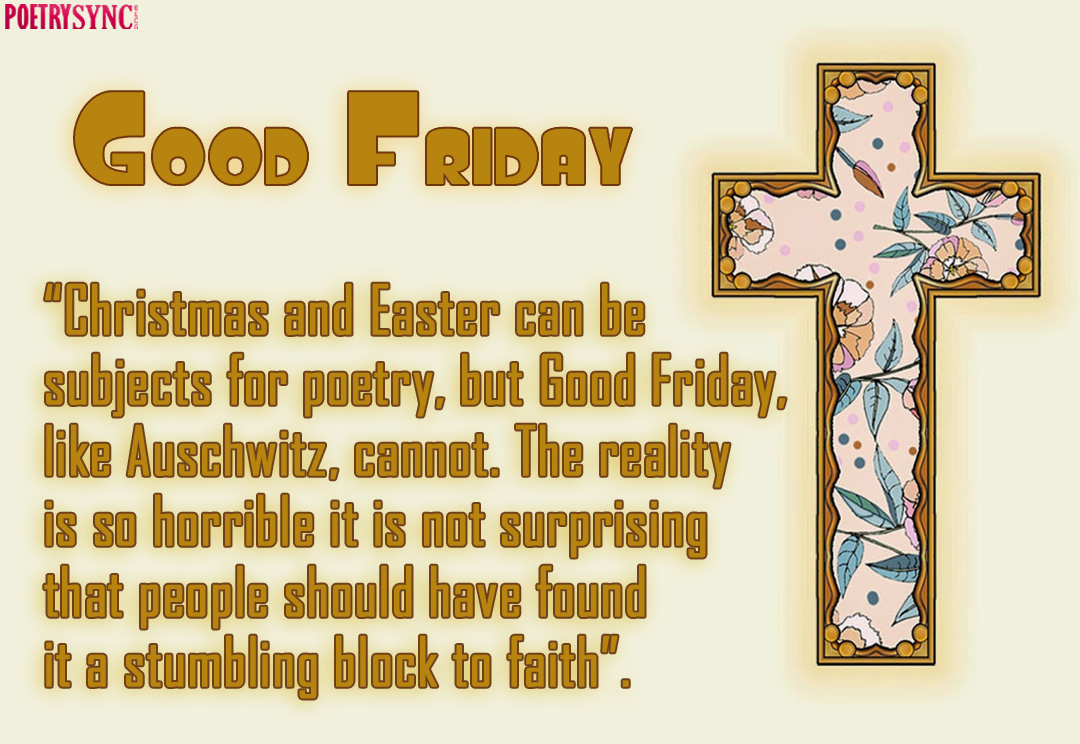 Easter poem. Good friday wishes