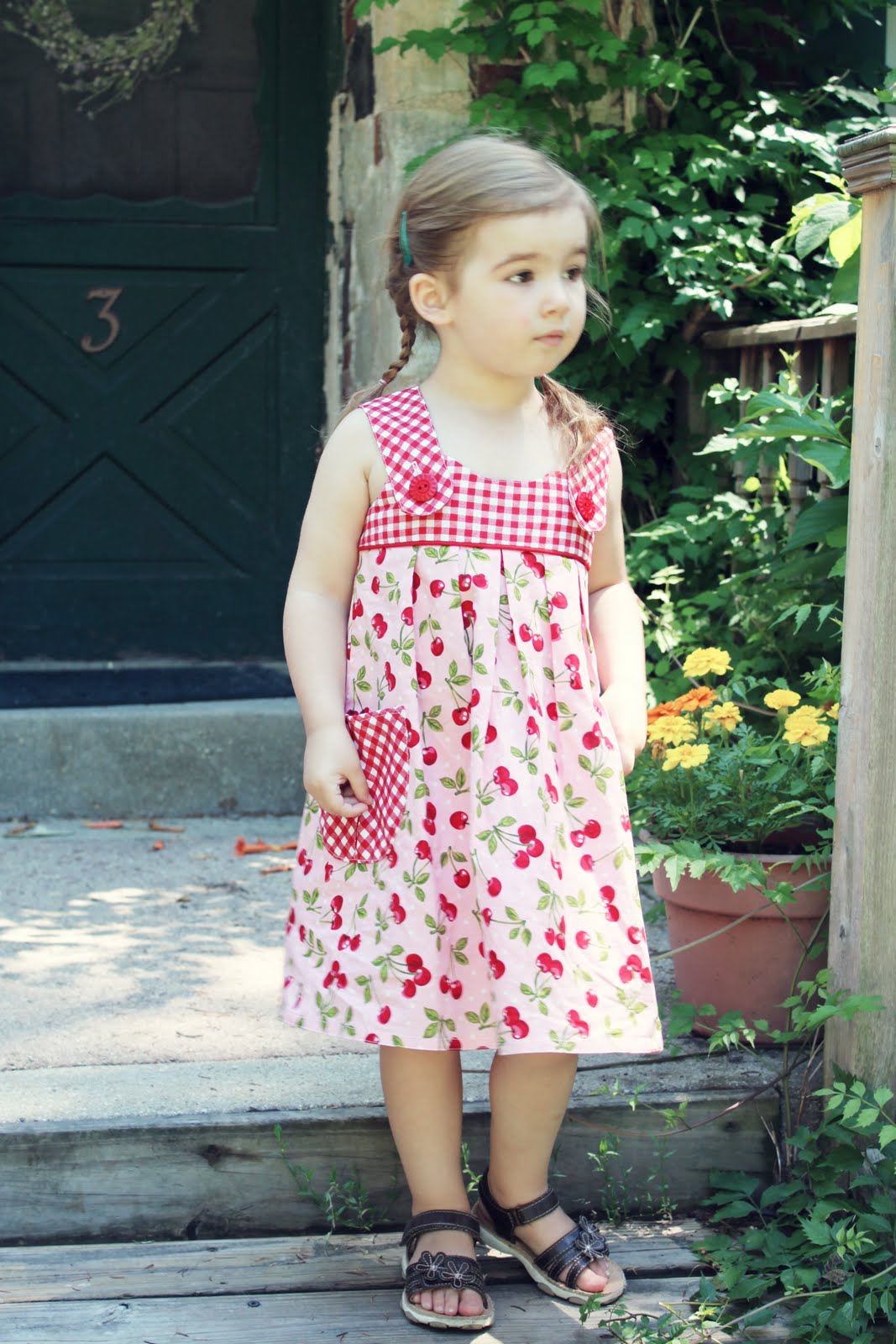 From Grandma with Love........Cherry Picnic Dresses - The Cottage Mama