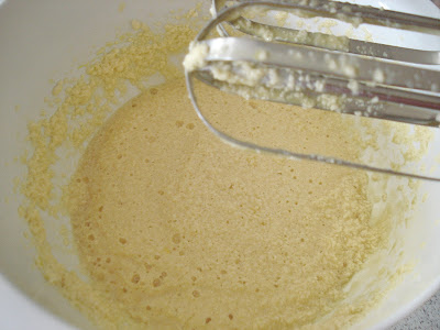Add the vanilla extract then break the eggs into the mixture and beat again.