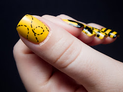 bee yellow silhouettes nail nails