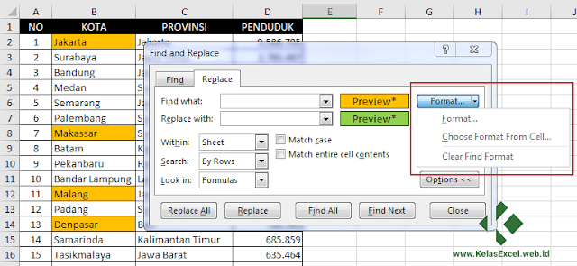 Fitur REPLACE Microsoft Excel