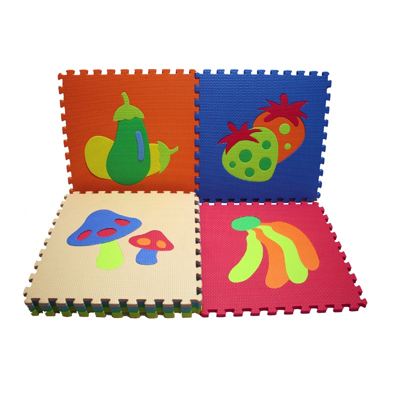 Puzzle Evamats 30cmx30cm Motif Gambar Buah-buahan ~ Mall Mainan