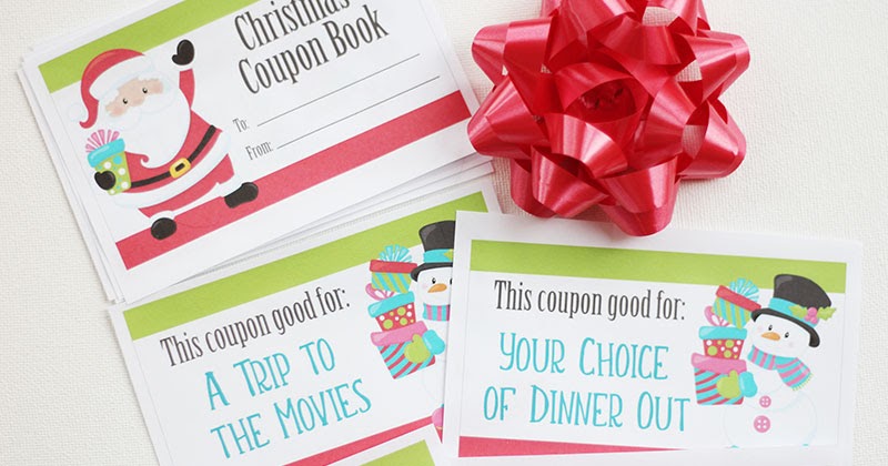 Printable Christmas Coupons for Fun Gift Experiences  Sunny Day Family