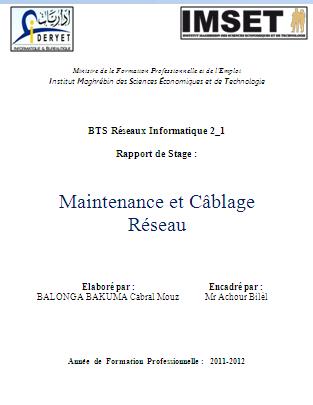 exemple de rapport de maintenance informatique