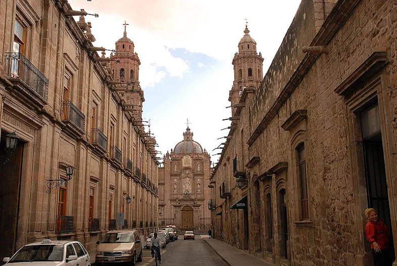 Jalan di pusat sejarah Morelia