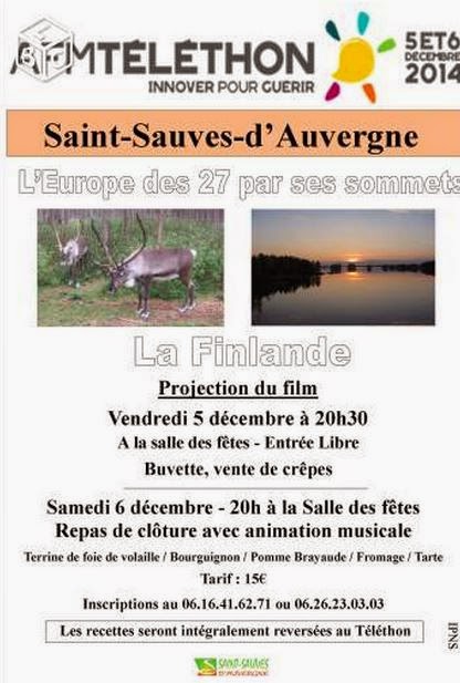 Téléthon 2014:saint Sauves d'Auvergne, 63