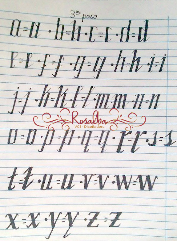 VCI Scrap y Papel: Tutorial: Aprendamos Caligrafia