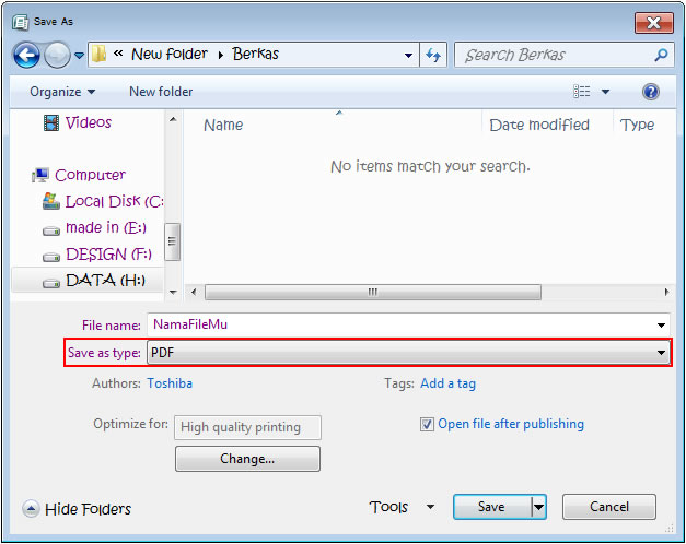 Cara mengubah file word ke pdf offline Cara mengubah file word ke pdf offline
