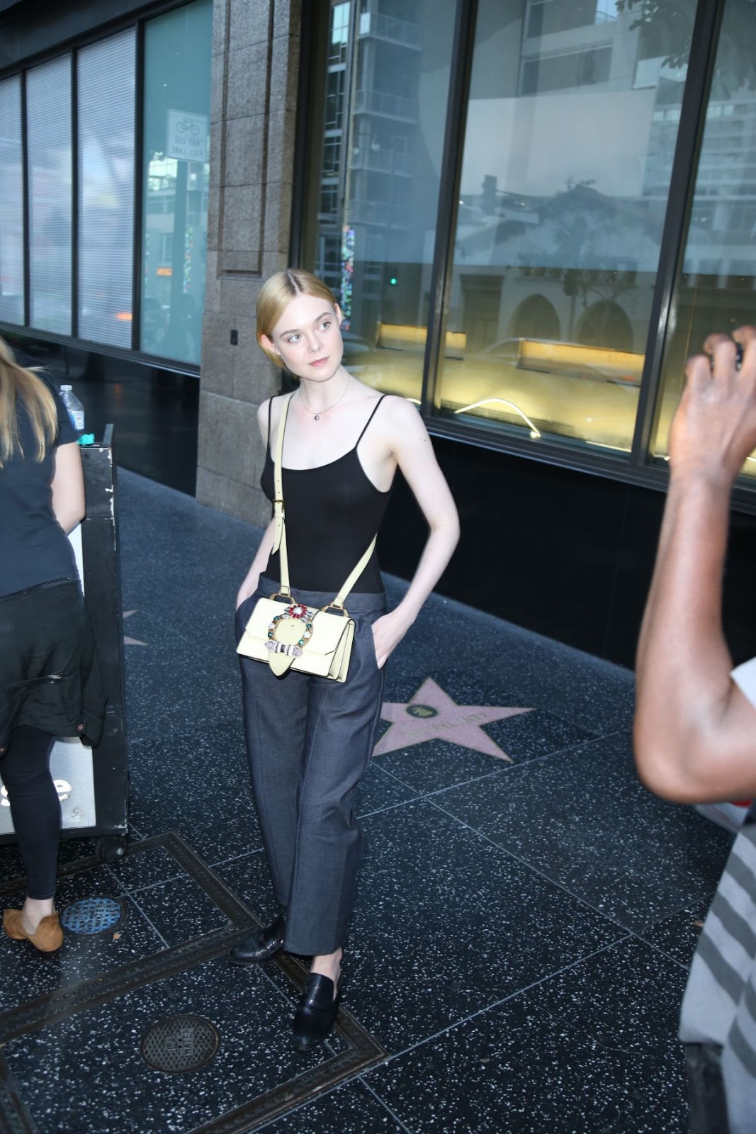 Elle Fanning Leaves Katsuya Restaurant in Hollywood, July 9, 2016