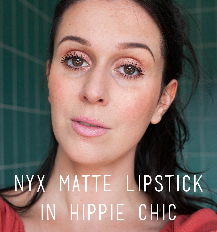 NYX Matte lipstick Hippie Chic review