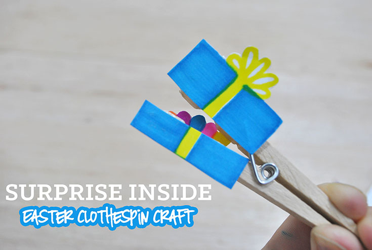Surprise Inside Easter Clothespin Craft 