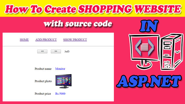 create shopping website