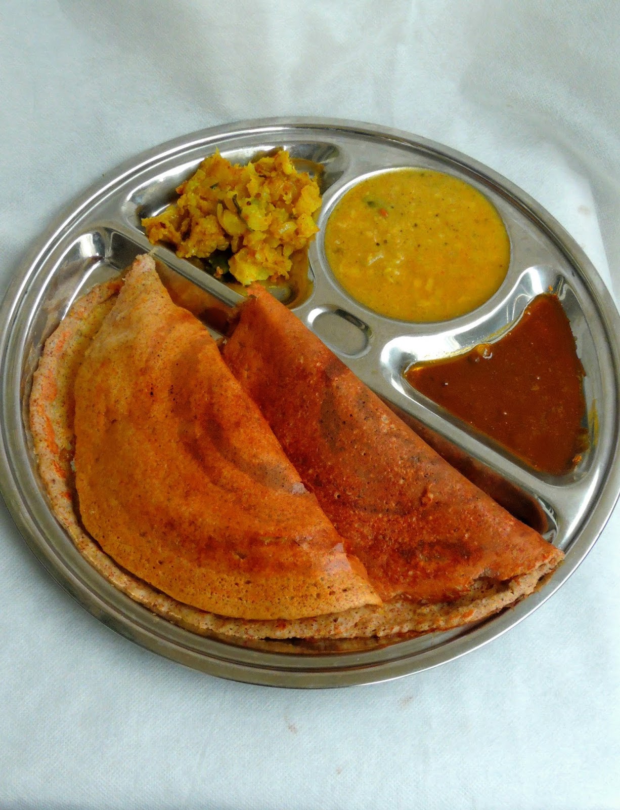 Priya's Versatile Recipes Masala Red Rice Dal Dosa/Gluten Free Masala