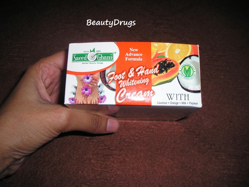 Beauty Drugs Foot & Hand Whitening Cream Saeed Ghani