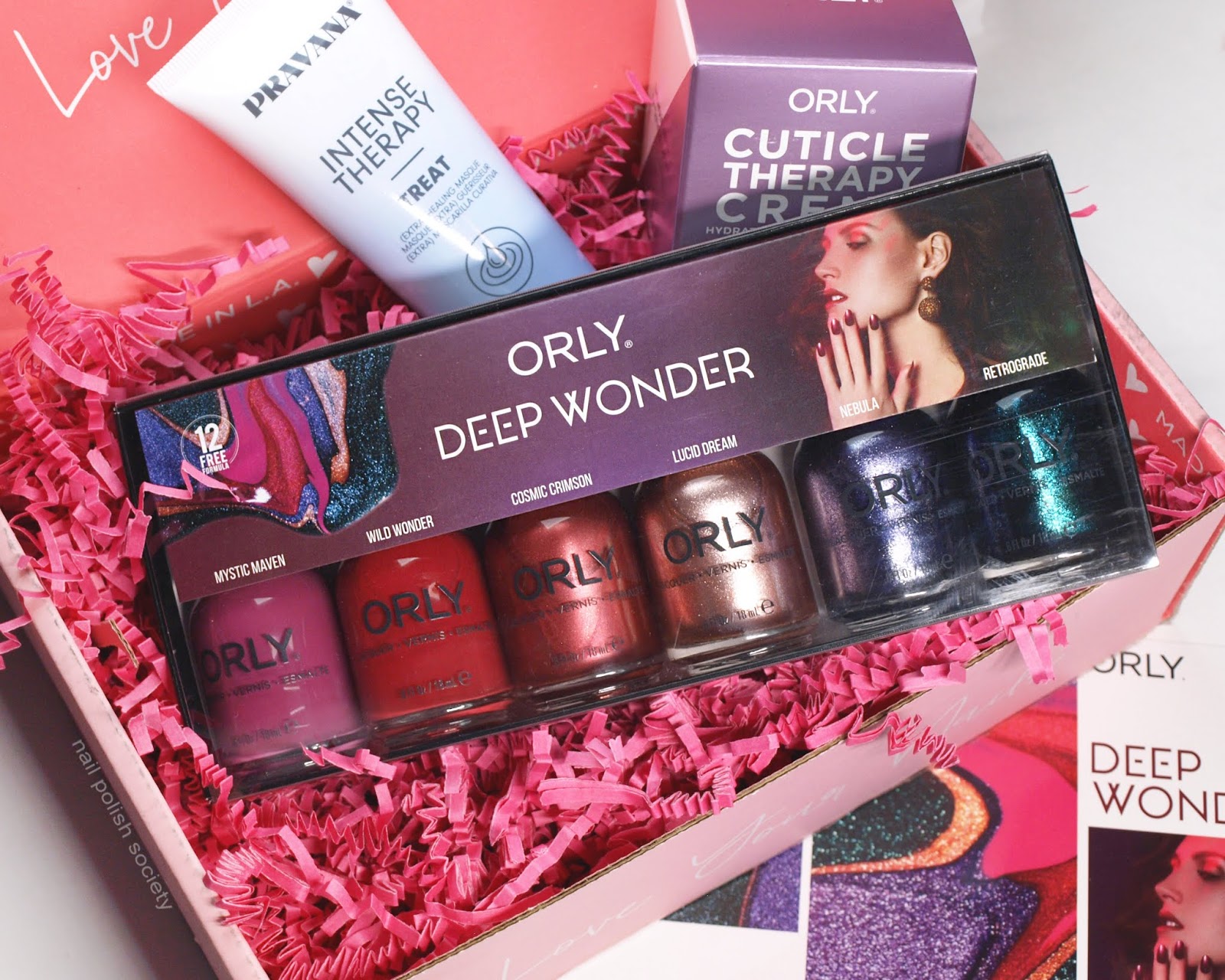 Deep wonder. Глубокий вондер. izo motive гель лак. deep on box with gel. orly cuticle therapy купить.