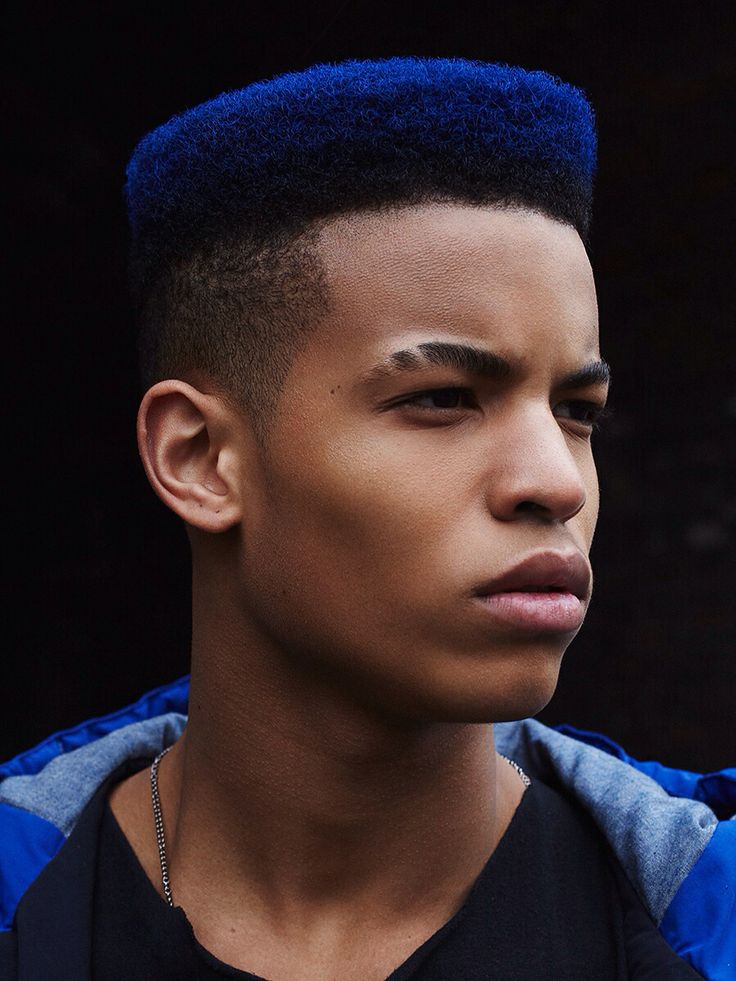 All About Hairstyle Blue Hair Colour For Men
