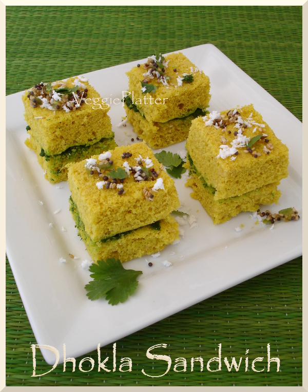Veggie Platter Nylon Khaman Dhokla Sandwich