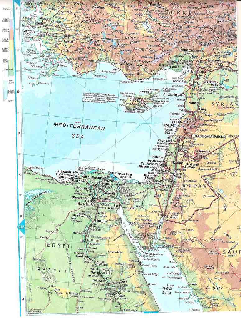 Online Maps: Eastern Mediterranean Map
