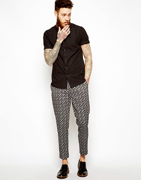 calça floral masculina