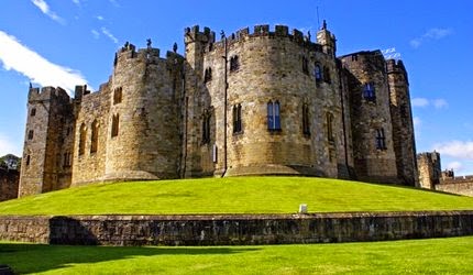 Alnwick kastély Alnwick kastély, ahol a Harry Potter-t is forgatták