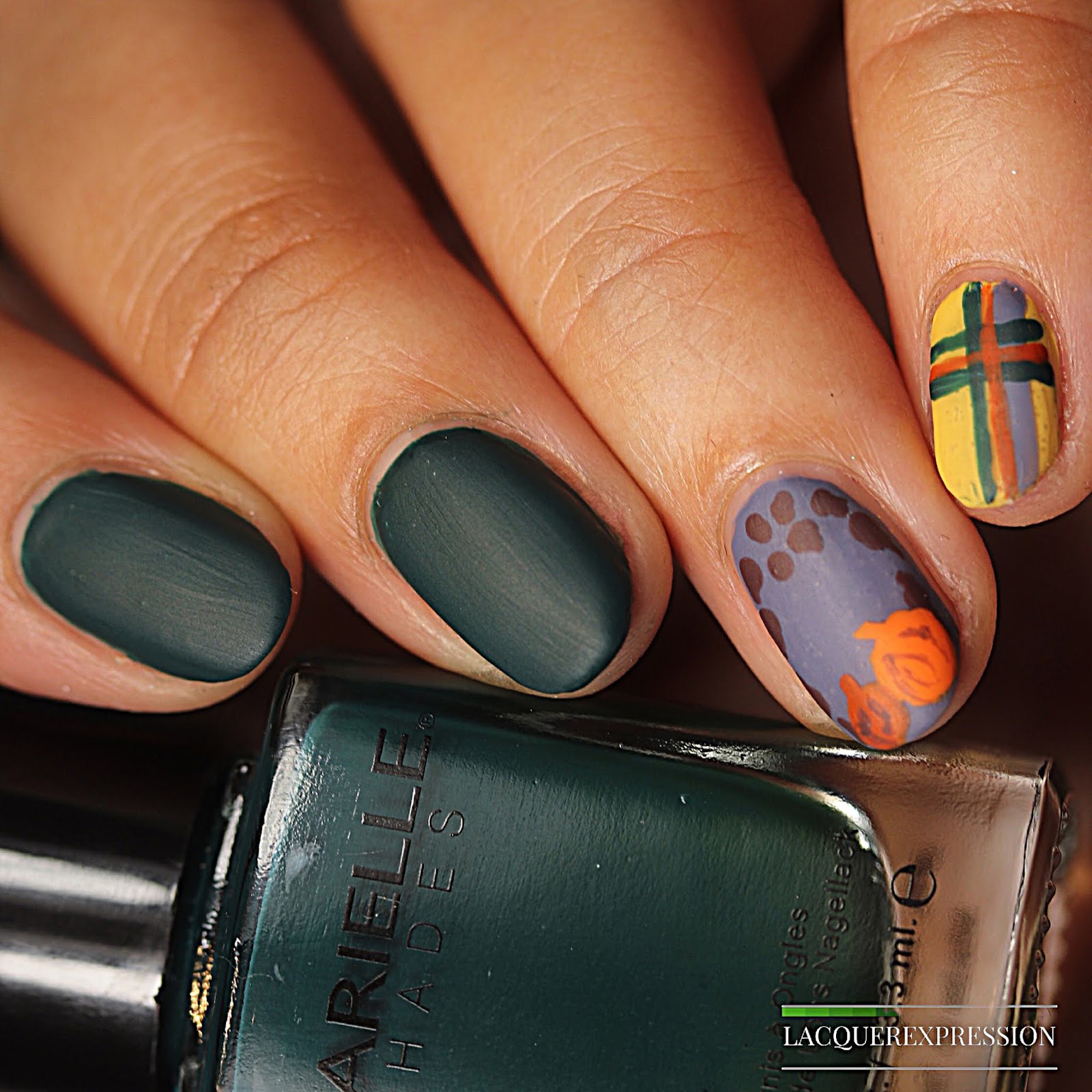 Autumn Pumpkins Nail Design LacquerExpression