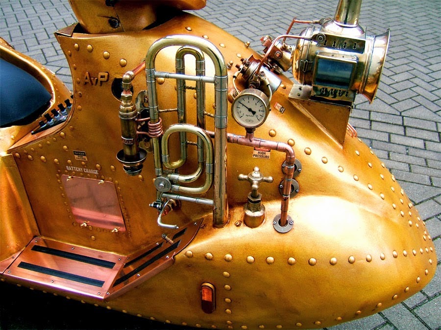 Amazing Steampunk Scooter l Other Machines Art Somethin Crazy