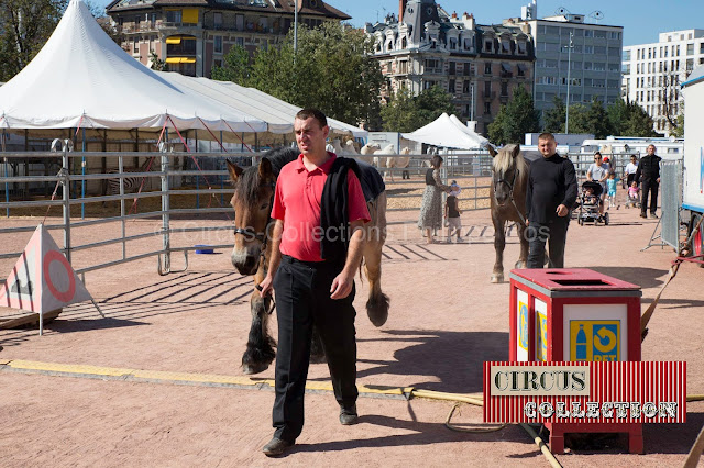 palefreniers et chevaux du Cirque Knie 2016 