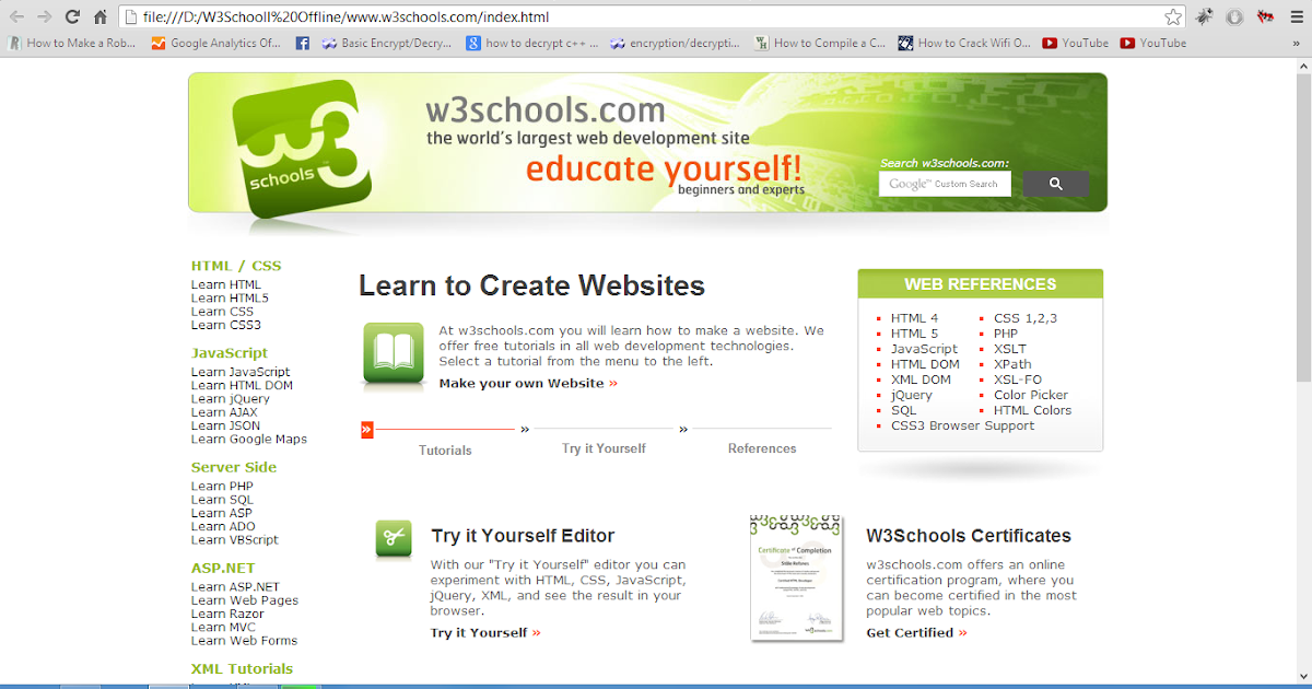 W3school Offline Version Full Website(Latest Update) ~ Everyday-Geeks