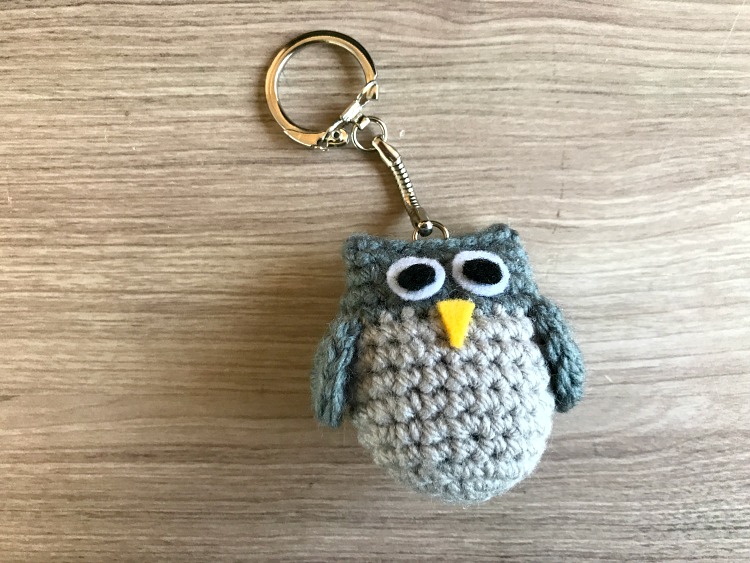5 Little Monsters Crocheted Owl Keychain