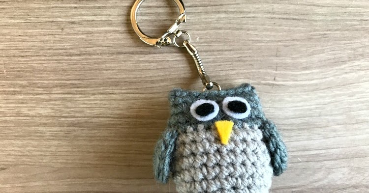 Keychain Owl CROCHET PDF PATTERN english 