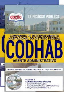 Baixar Apostila Concurso CODHAB 2018 PDF