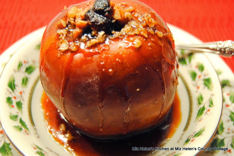 Stuffed Baked Apples with Balsamic Glaze at Miz Helen's Country Cottage
