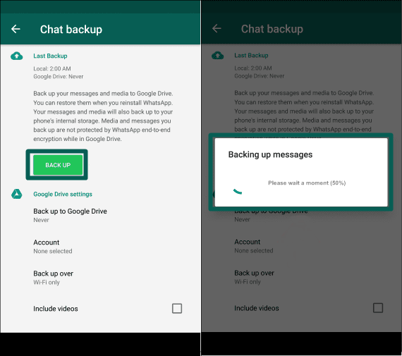 Chat backup. Chat backup