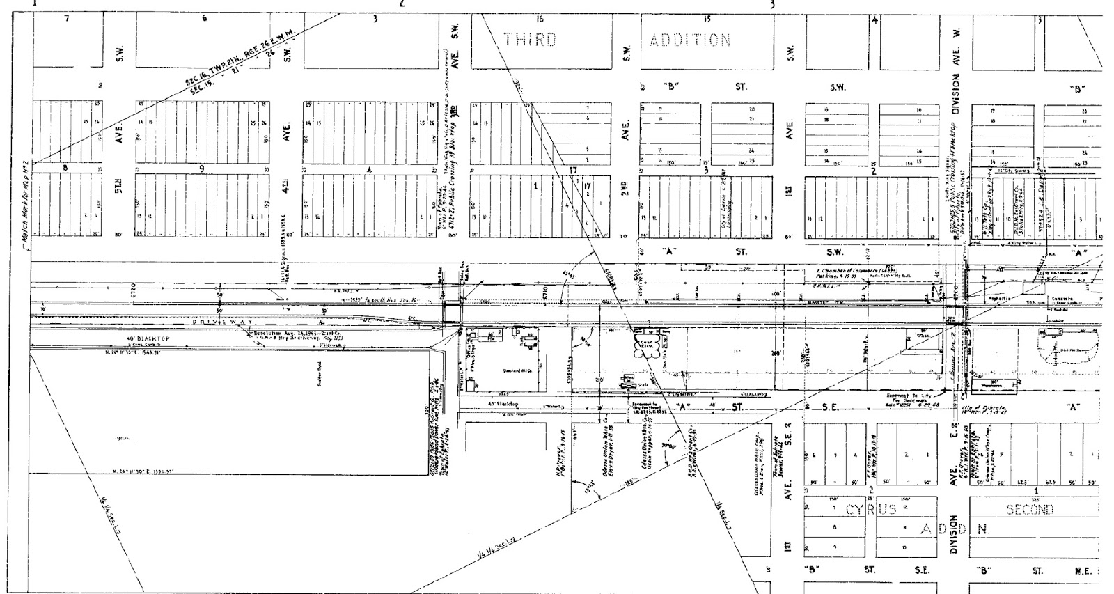 Big Bend Railroad History 1956 Ephrata Maps