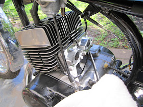 Yamaha CT1 manifolds on RD125 engine