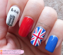 nail tutorial flag