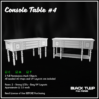 [Black Tulip] Mesh - Console Table #4