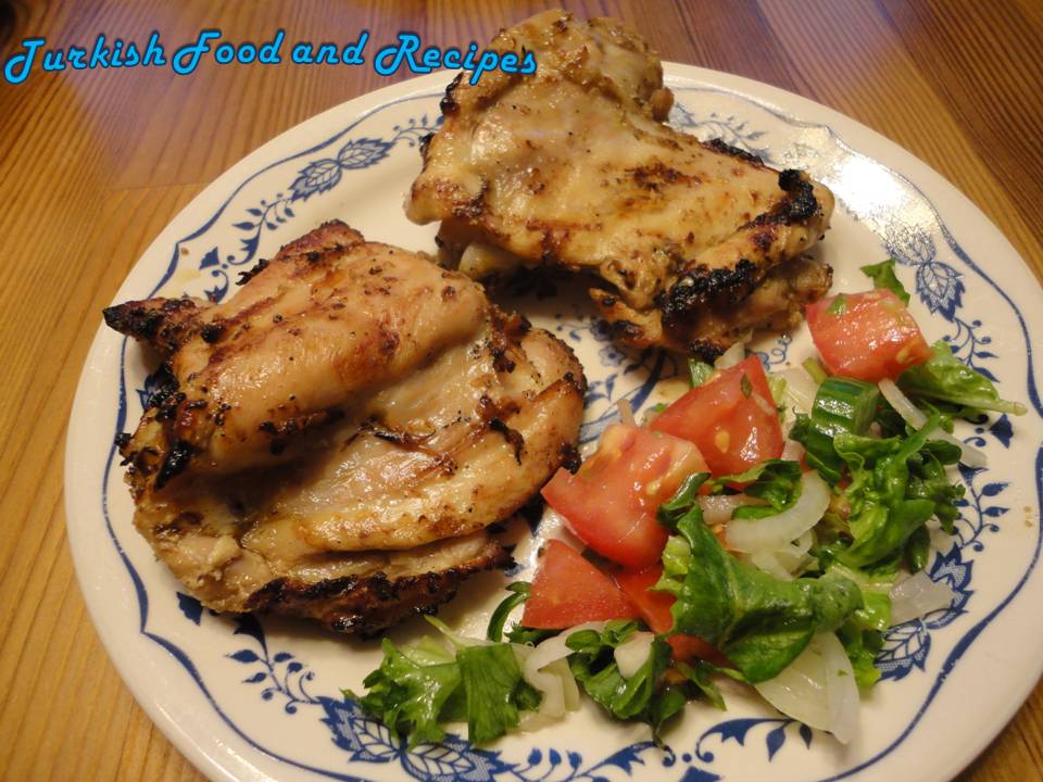 Turkish Food & Recipes BBQ Yogurt Marinated Chicken (Yogurt Marineli Barbeku Tavuk)