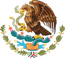Escudo de la bandera de Mexico