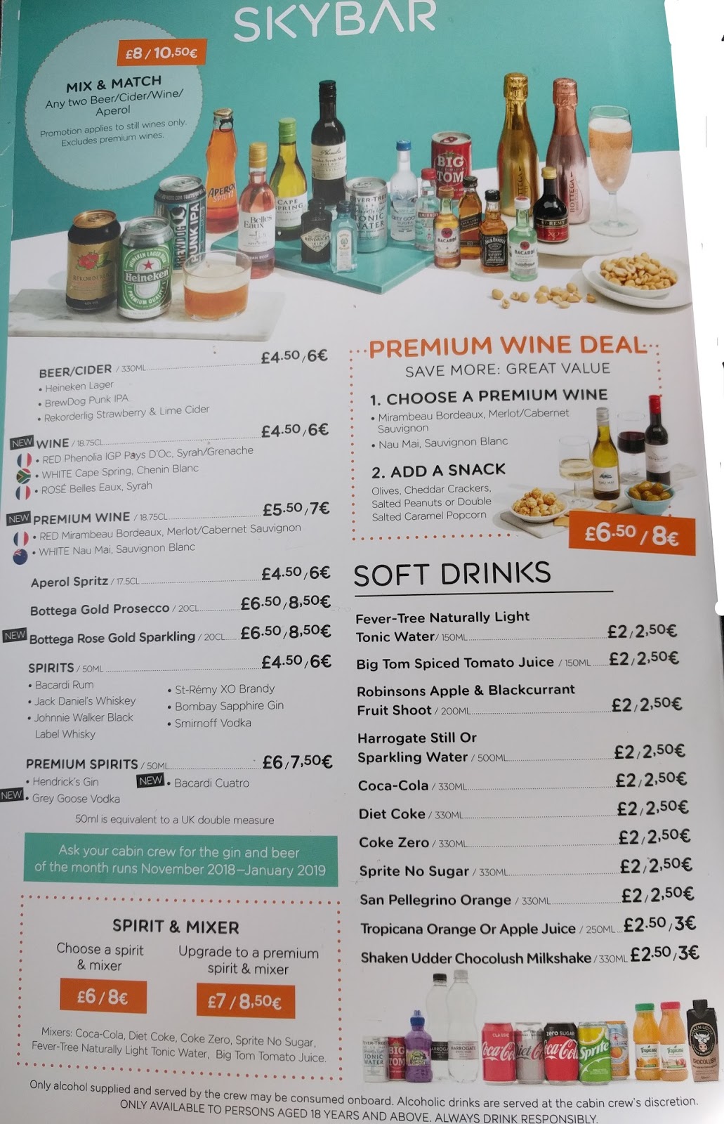 Of course the menu will change from time to time, but it’s good to know