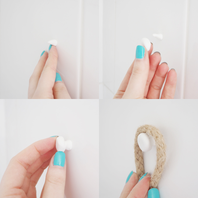 Bathroom Makeover with Sugru Creating a Button Hook