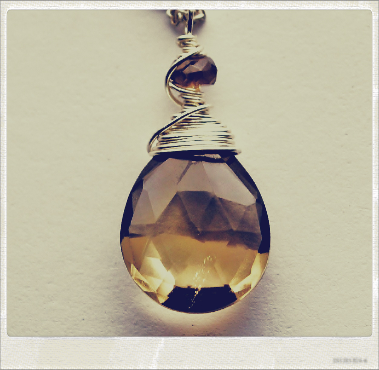 The Adorned Article Jewelry Fancy Wire Wrapped Pendant Tutorial