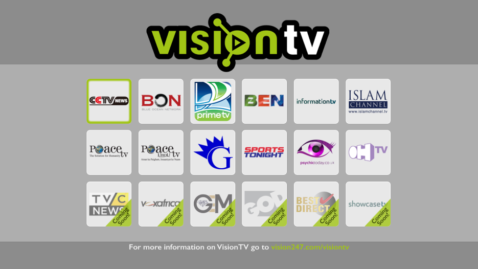 Vision TV service goes live on connected Freeview devices a516digital