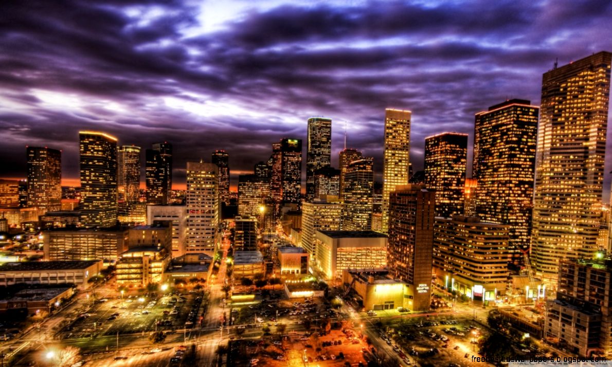 Houston At Night HD desktop wallpaper  High Definition