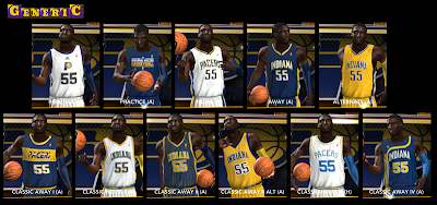 NBA 2K14 Indiana Pacers Jersey Mods