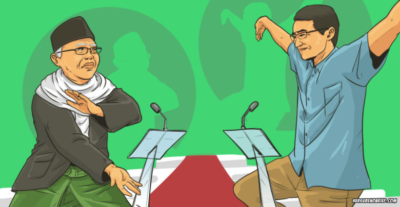 Debat AntarCawapres Sandi Jangan Lupa, Kyai Ma’ruf Amin